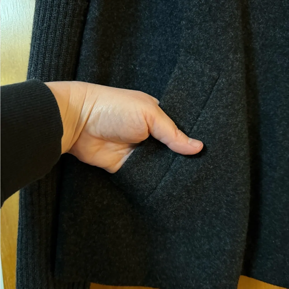 Eileen Fisher Felted Flannel Melange Zip Jacket With Trim NWT Large MSRP $378 - Image 12