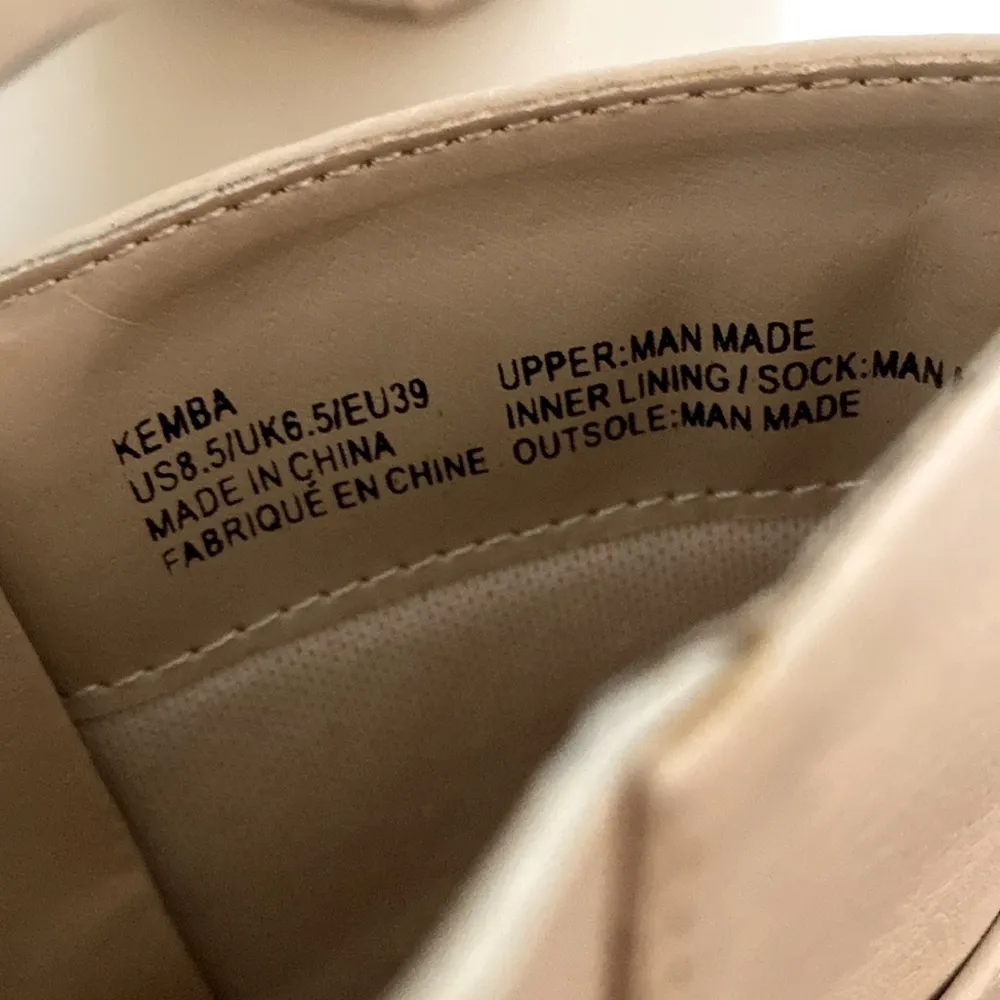 Just fab high heel cream boots size 8.5 - Image 6