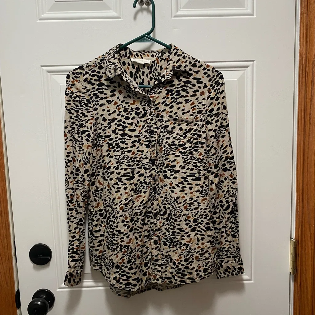 509 Beachlunchlounge Anthropology Lindsay Printed Ecovero Animal Print XS - Image 3