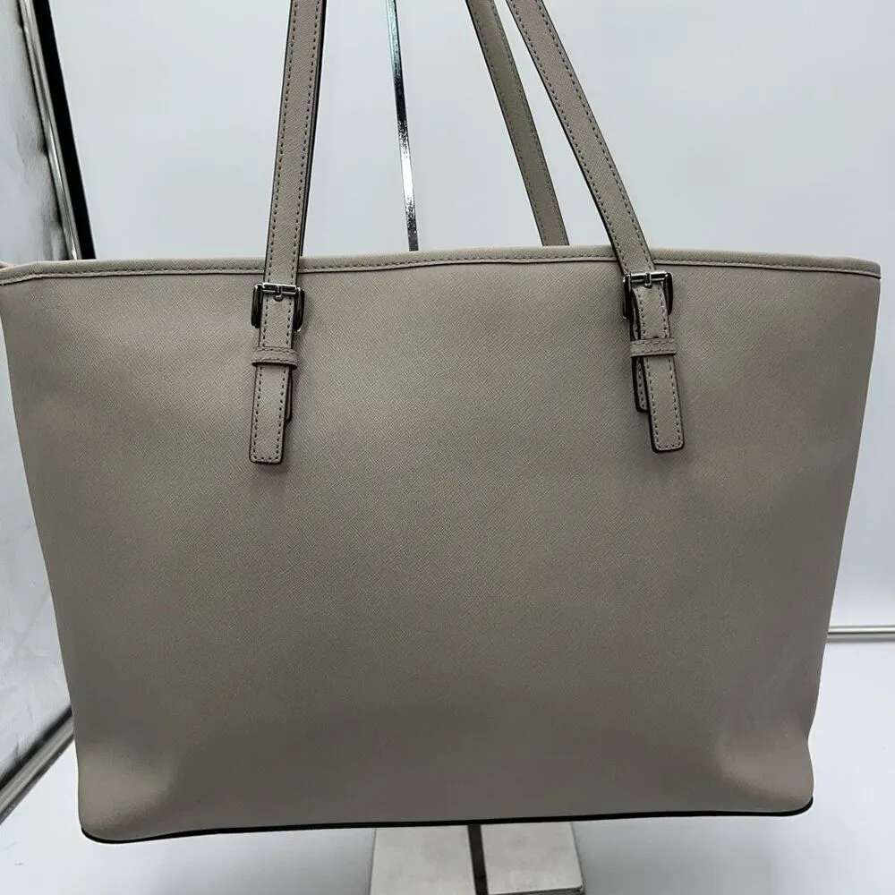 Michael Kors Jet Set Travel Saffiano Leather Top-Zip Tote Bag - Image 6