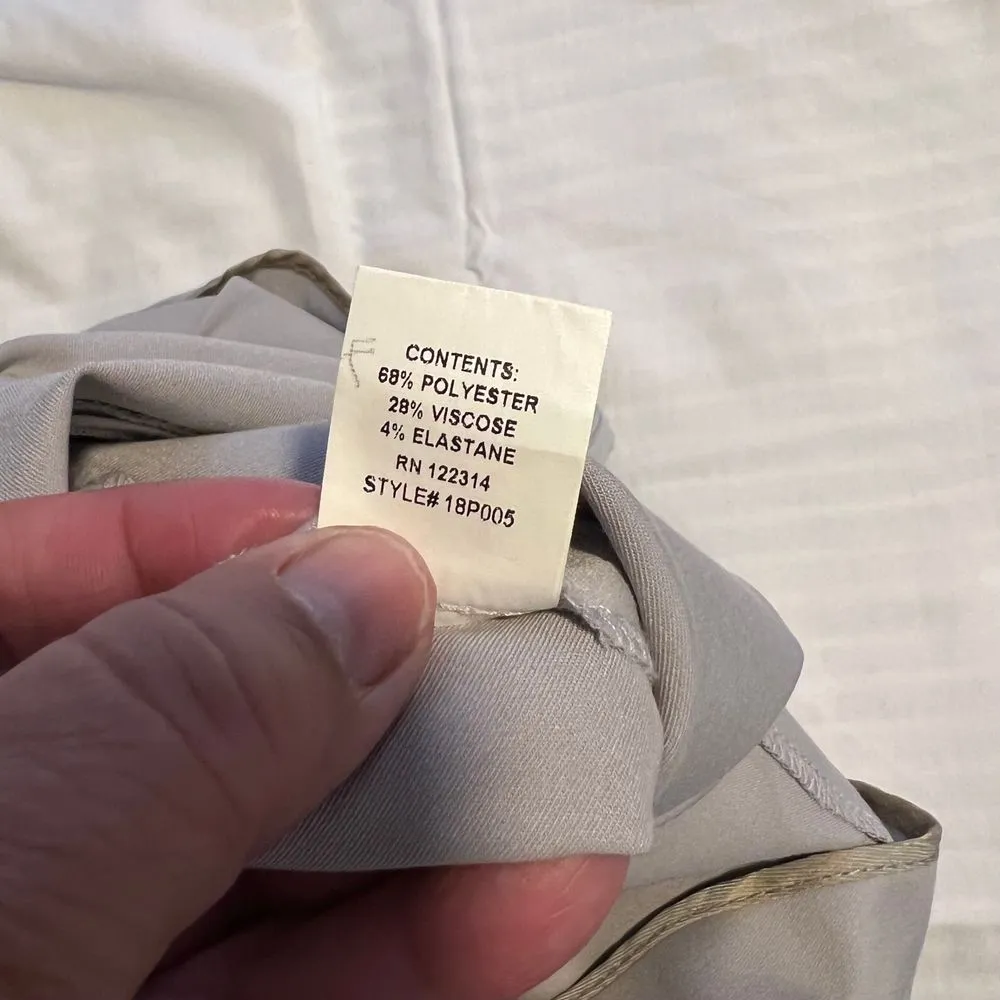 Peace of Cloth Light Gray Dress‎ Pants Professional Straight Leg Trousers - Image 4