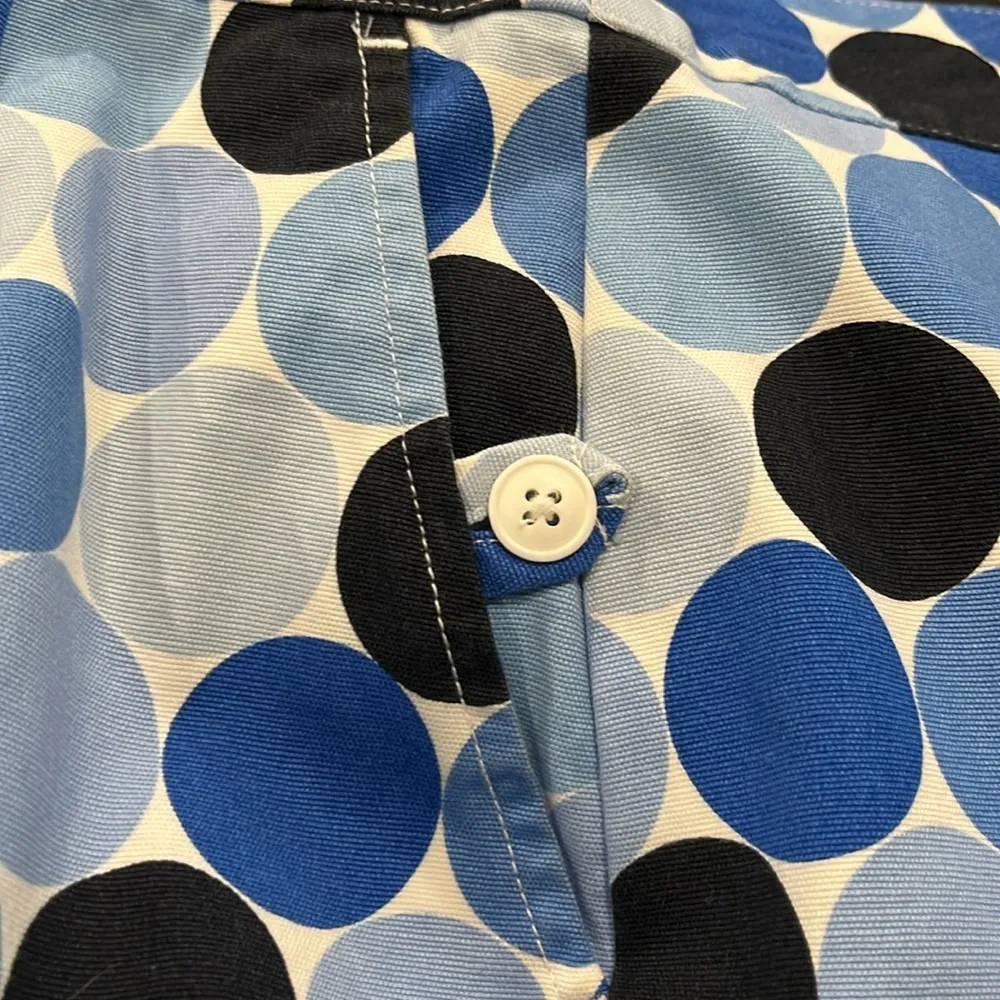 Vintage Talbots Petites Stretch Cotton/Spandex Geometric Skirt Made In Hong Kong - Image 6