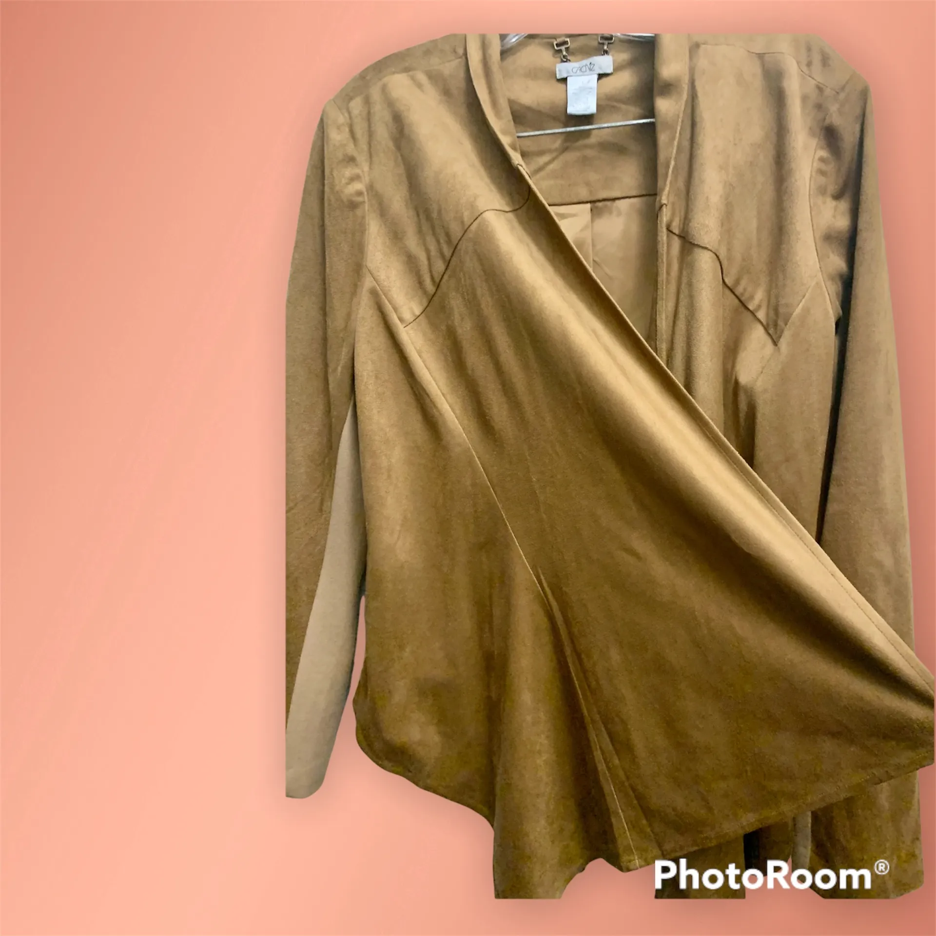 Cache Women’s Faux Suede Open Front Jacket - Image 2