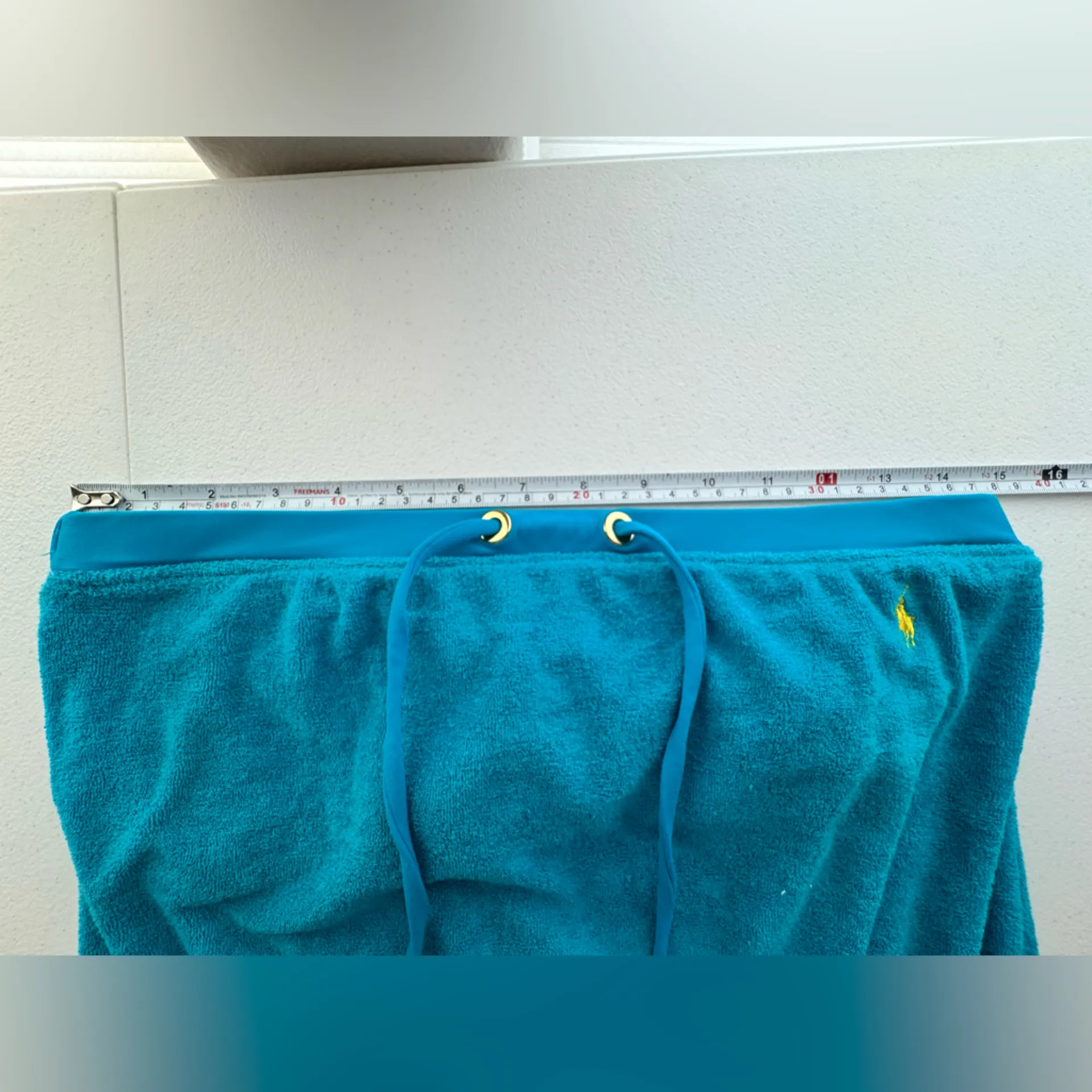 RALPH LAUREN VINTAGE BLUE LABEL Strapless French Terry Dress Size Medium - Image 4