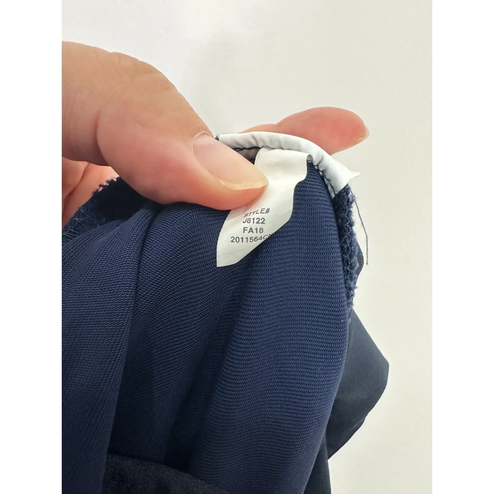 J.Crew 365 Pants 14T Navy Blue Triacetate Crepe Career Workwear Minimalist Chic - Image 7