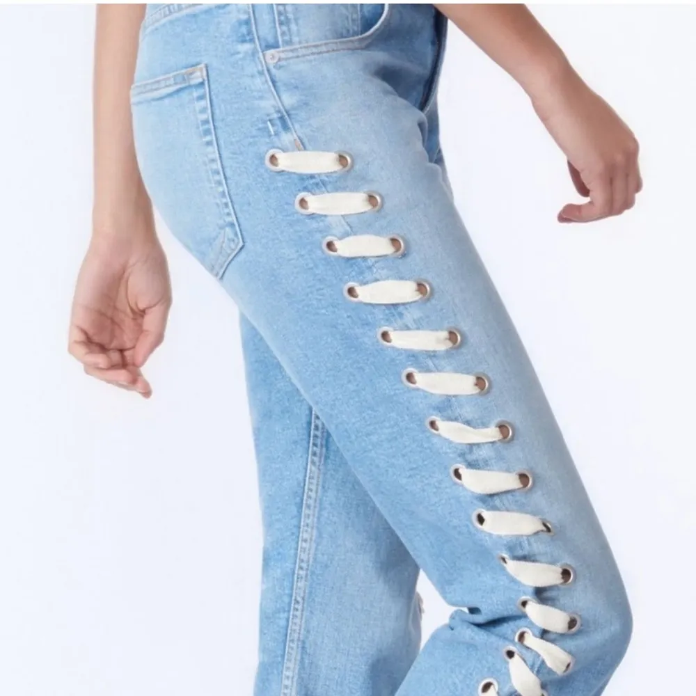 Veronica Beard Jeans Ines Girlfriend Lace Up Surfside - Image 3