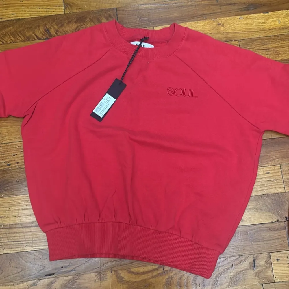 Soulcycle red Embroidered crewneck - Image 2