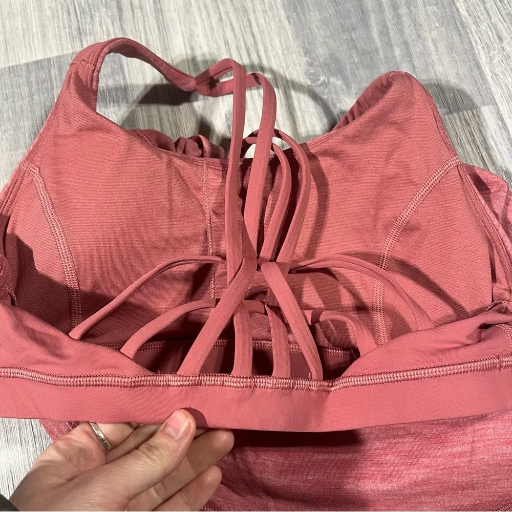Lululemon Moment To Movement 2-In-1 Wine Pink Tank Top Women’s Size 6 Sports Bra - Image 7