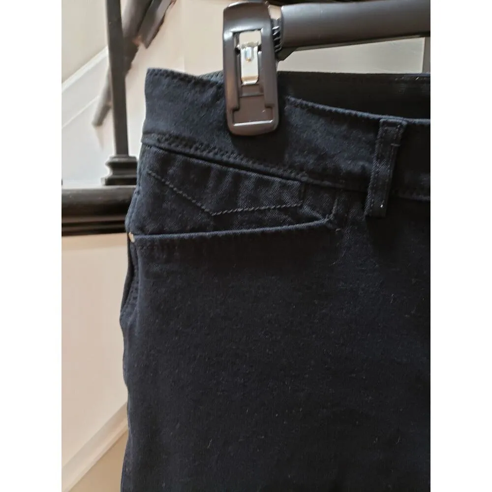 Chico's So Slimming Pants Women's Black Cotton Pockets Flat Front Skinny Leg M - Image 3