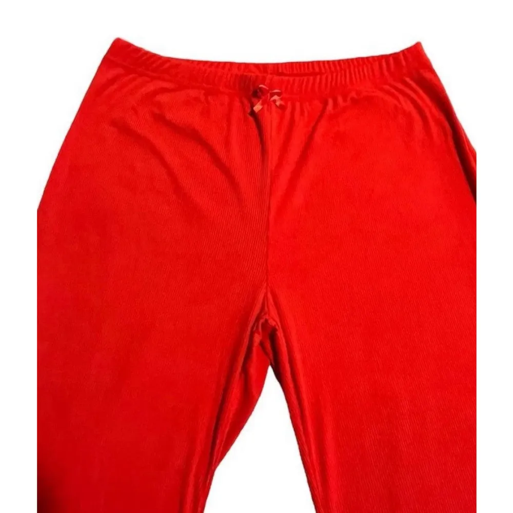 Love to Sleep Pajama Set 2 Piece Womens Size Small Red Black Cami Capri Bottoms - Image 5