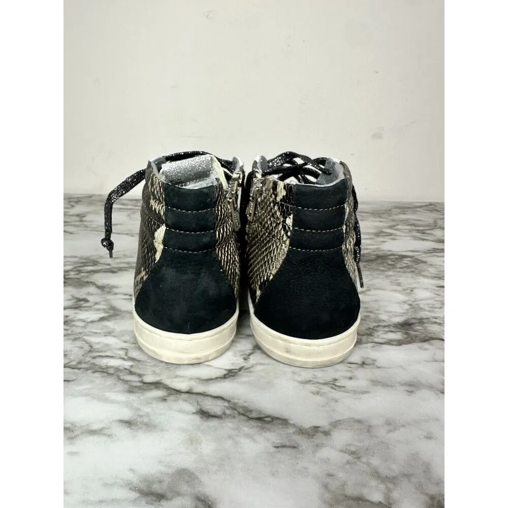 P448 John/Skate Snakeskin Print High Top Python Brown Shoe Women Size EU 38 NEW - Image 2