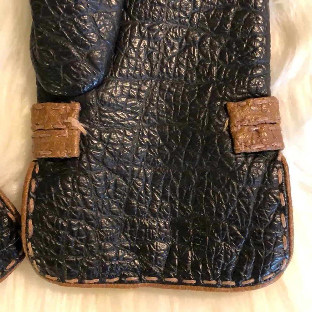 Vintage Van Raalte Faux Leather Ladies Gloves - Image 10
