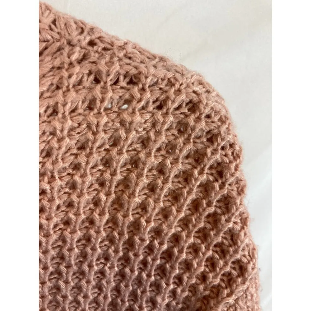 Falls Creek Pink Knit Mock Neck Sweater Size Small - Image 4