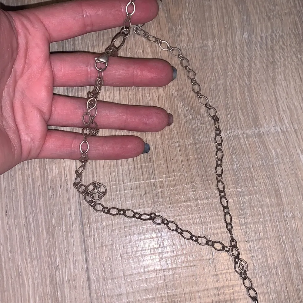 Origami Owl silver sequined necklace - Image 3