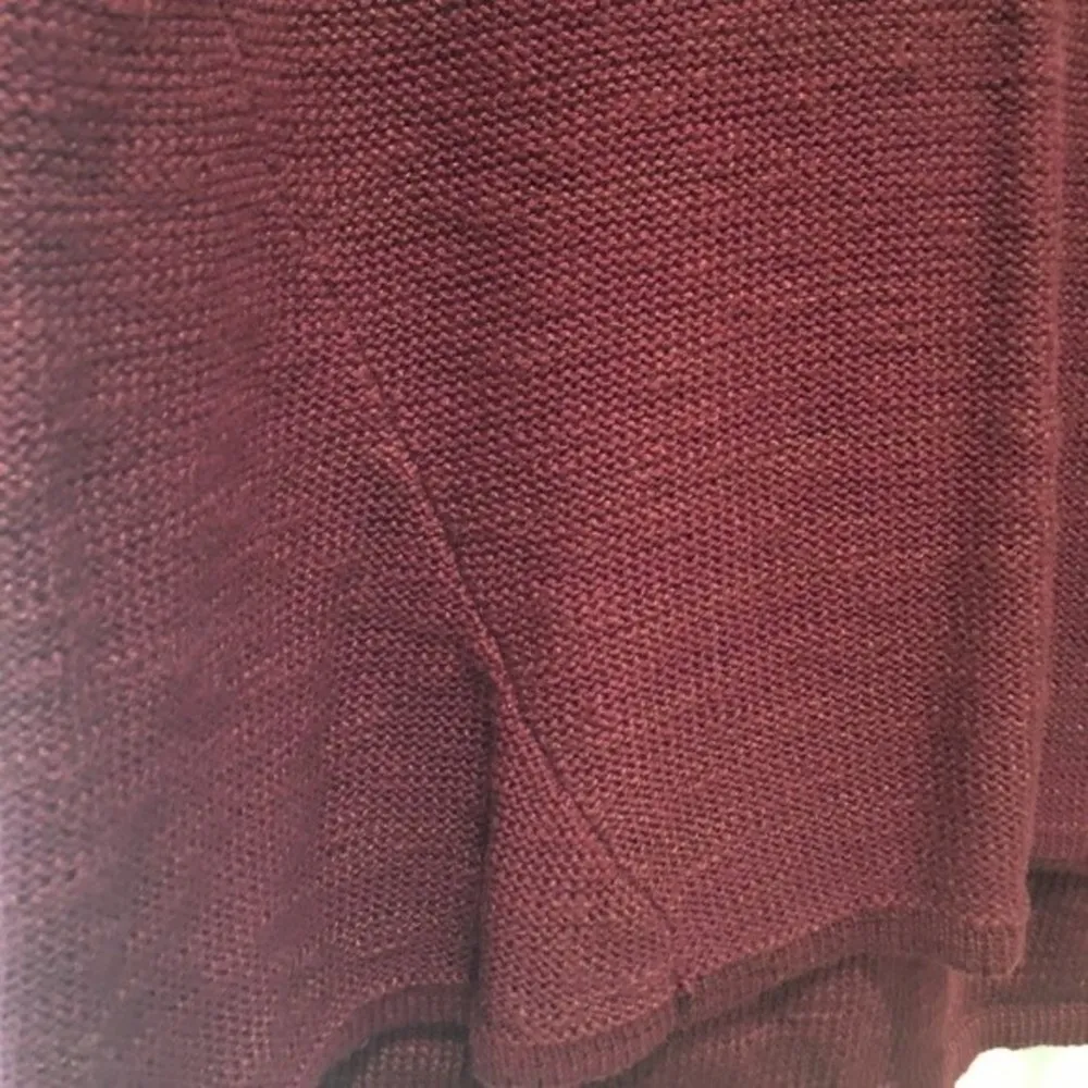 Burgundy Style & Co sweater with detachable scarf XL - Image 4