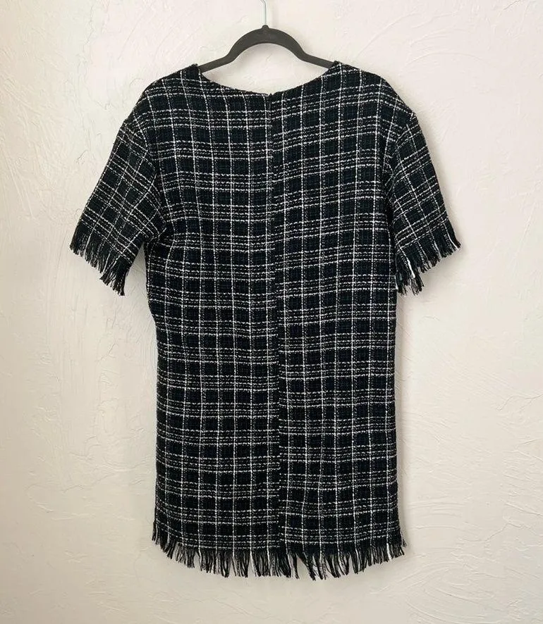 Storia tweed black and white dress▪️size S - Image 11