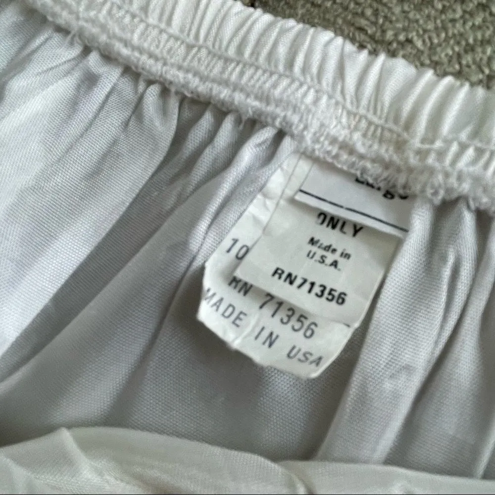 Vintage 80s Slip Betsy’s Things White Lace L Size L - Image 6