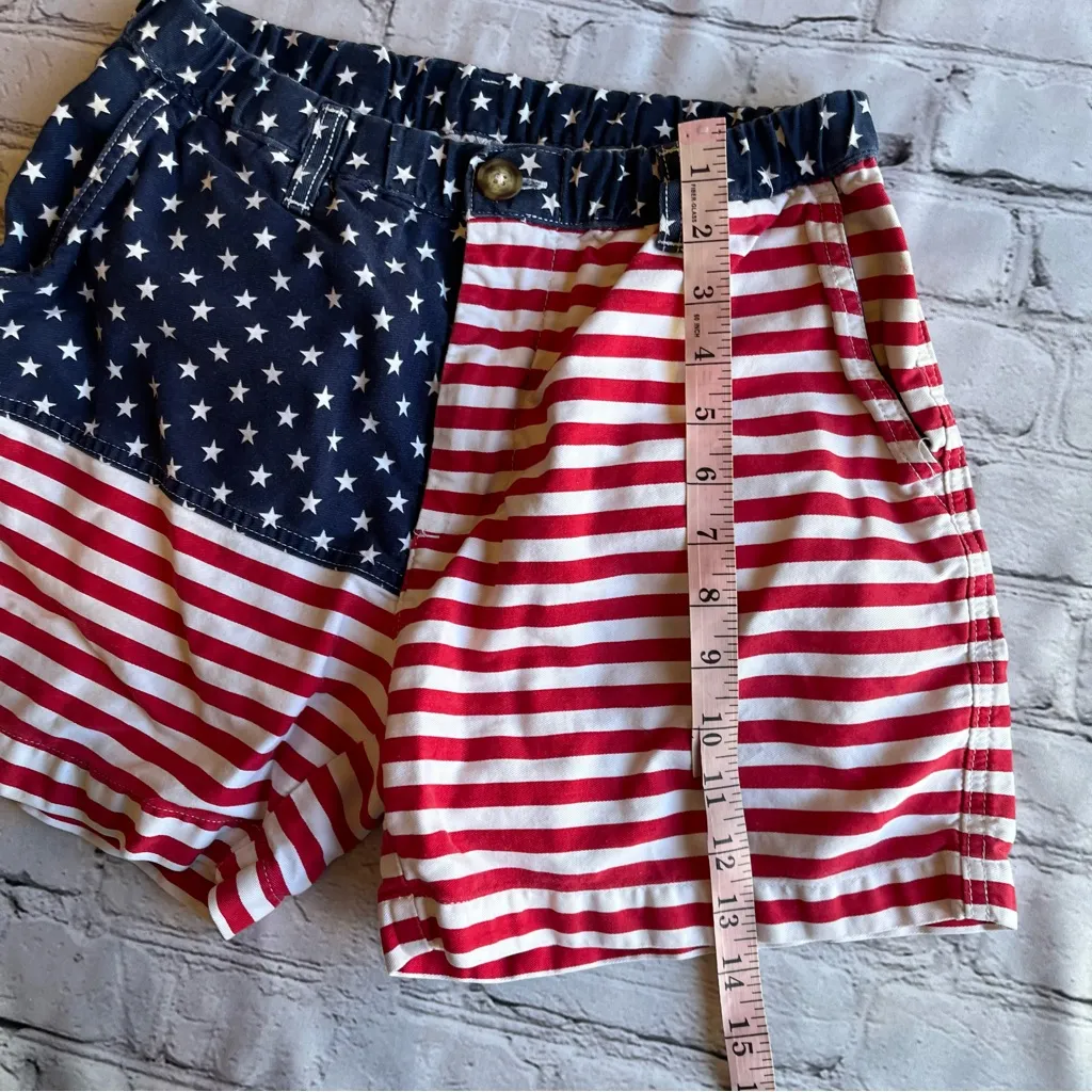 Chubbies American Flag Shorts Womens Small Chino Preppy Patriotic Mericas - Image 2