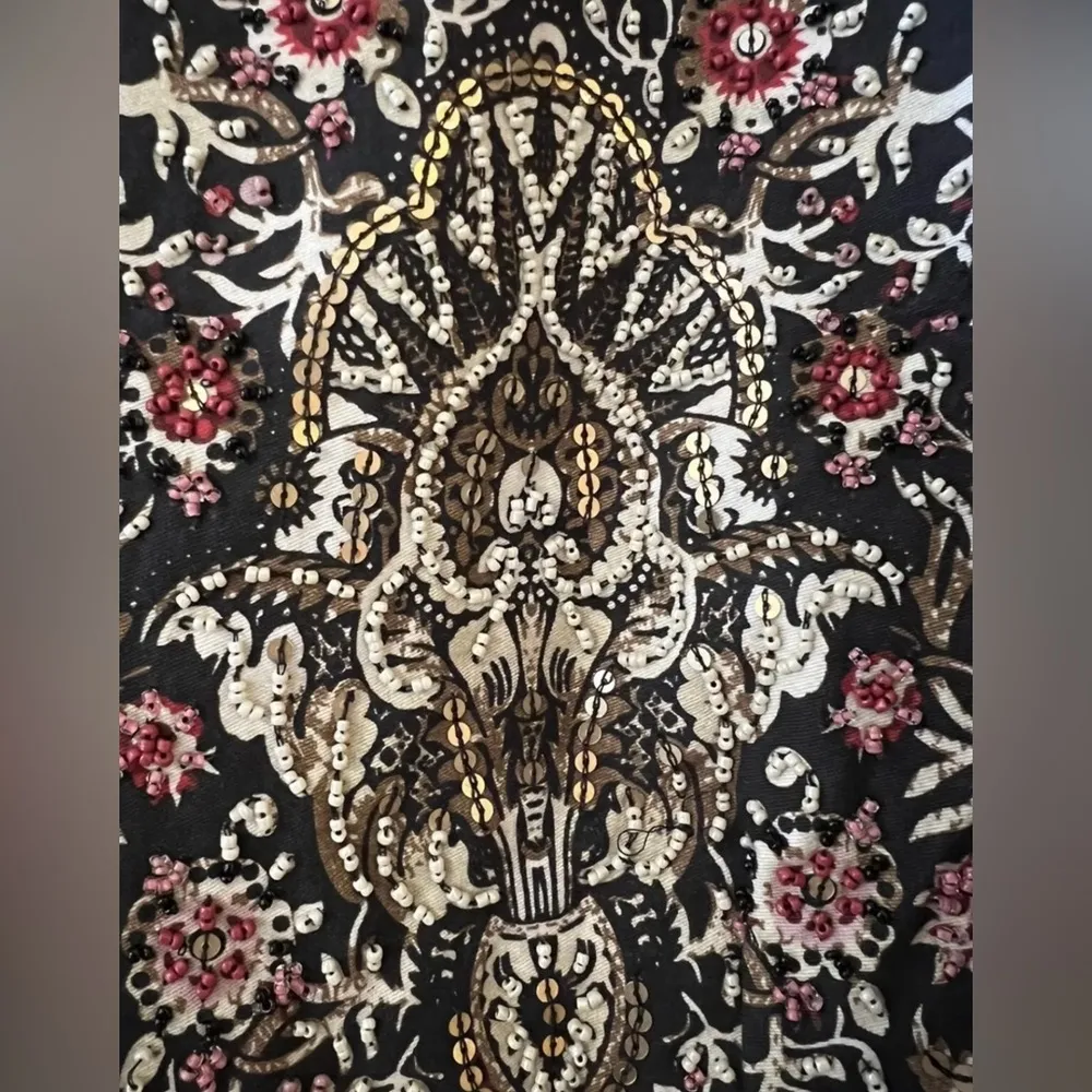 Soft Surroundings Mandala Bolero Long Sleeve Cropped Jacket NWT Beaded Size 1X - Image 5