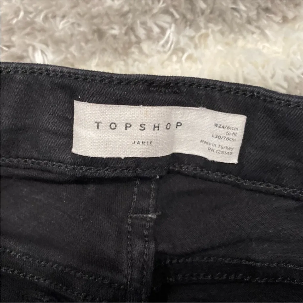 Topshop Jamie High Waist Ripped Skinny Jeans - Image 5