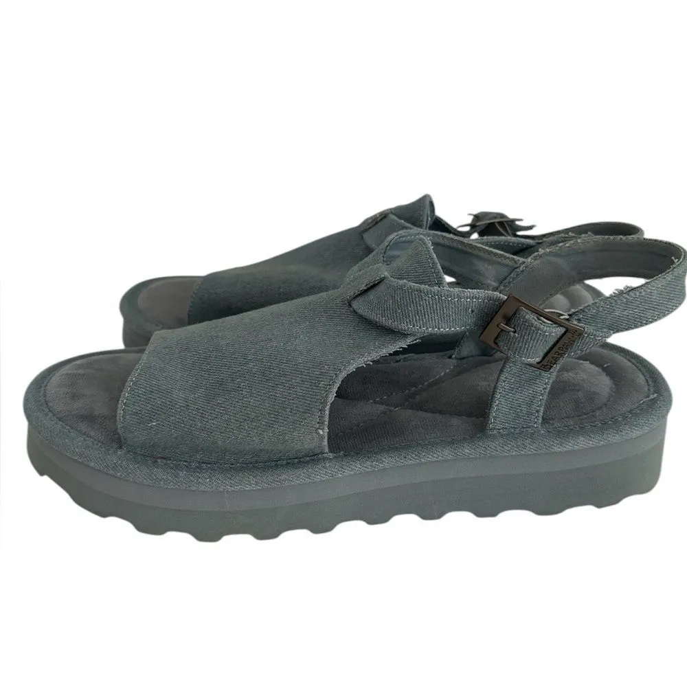 BEAR PAW Ascend Denim Blue Sandals EUC - Image 2