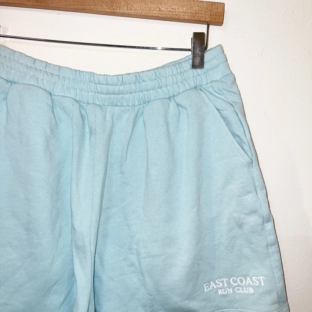 Old navy “east coast run club” so comfy terry 3” inseam ceramic blue shorts - Image 3