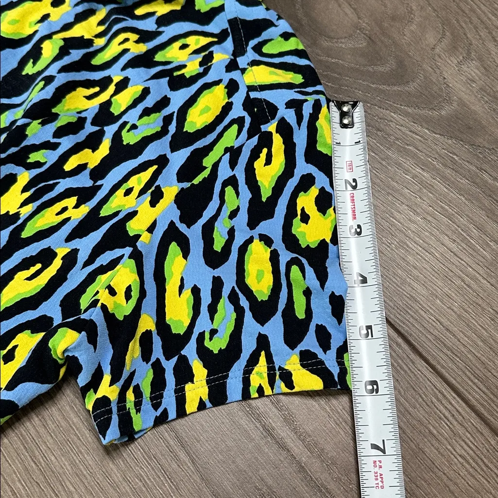 IBKUL Short Sleeve Gordet 1/4 Zip Pocket Golf Dress Gemma Print Blue Yellow S/M Size undefined - Image 10