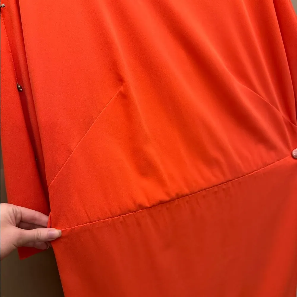 Bright orange women’s dress Size L - Image 7