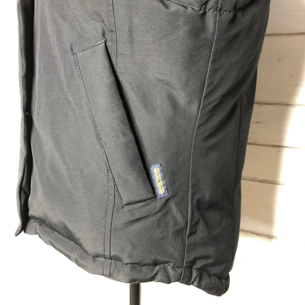 Woolrich Puffer Vest Down Reversible Black Green Size Small - Image 7