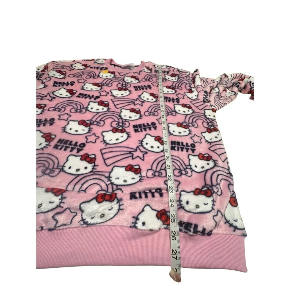 Hello Kitty Women's Plush Graphic Character Sweatshirt Gift Box, Size L NWT - Image 6