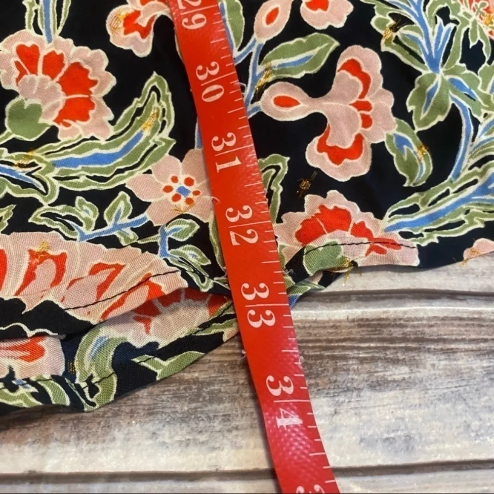 Band Of Gypsies Simone Floral Printed Flared Ruffle Long Sleeve Mini Dress Y2K - Image 8