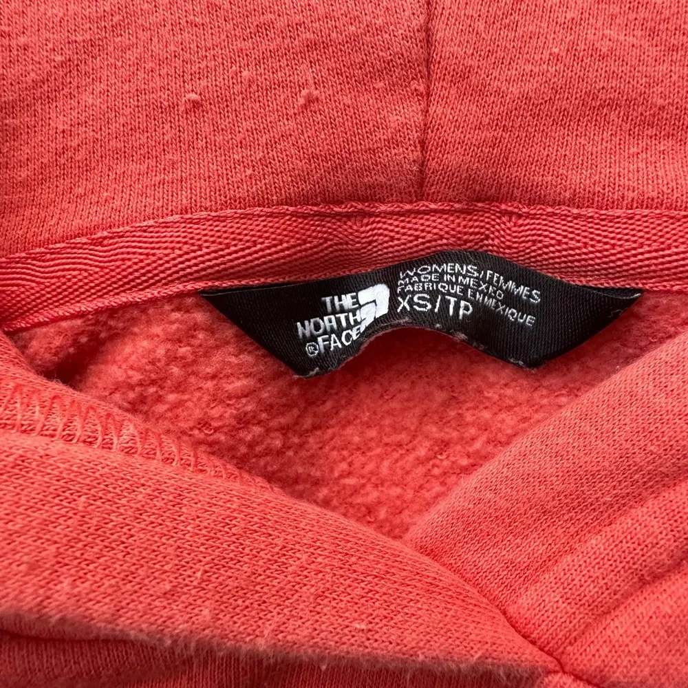 Pink North Face Hoodie xs - Image 2