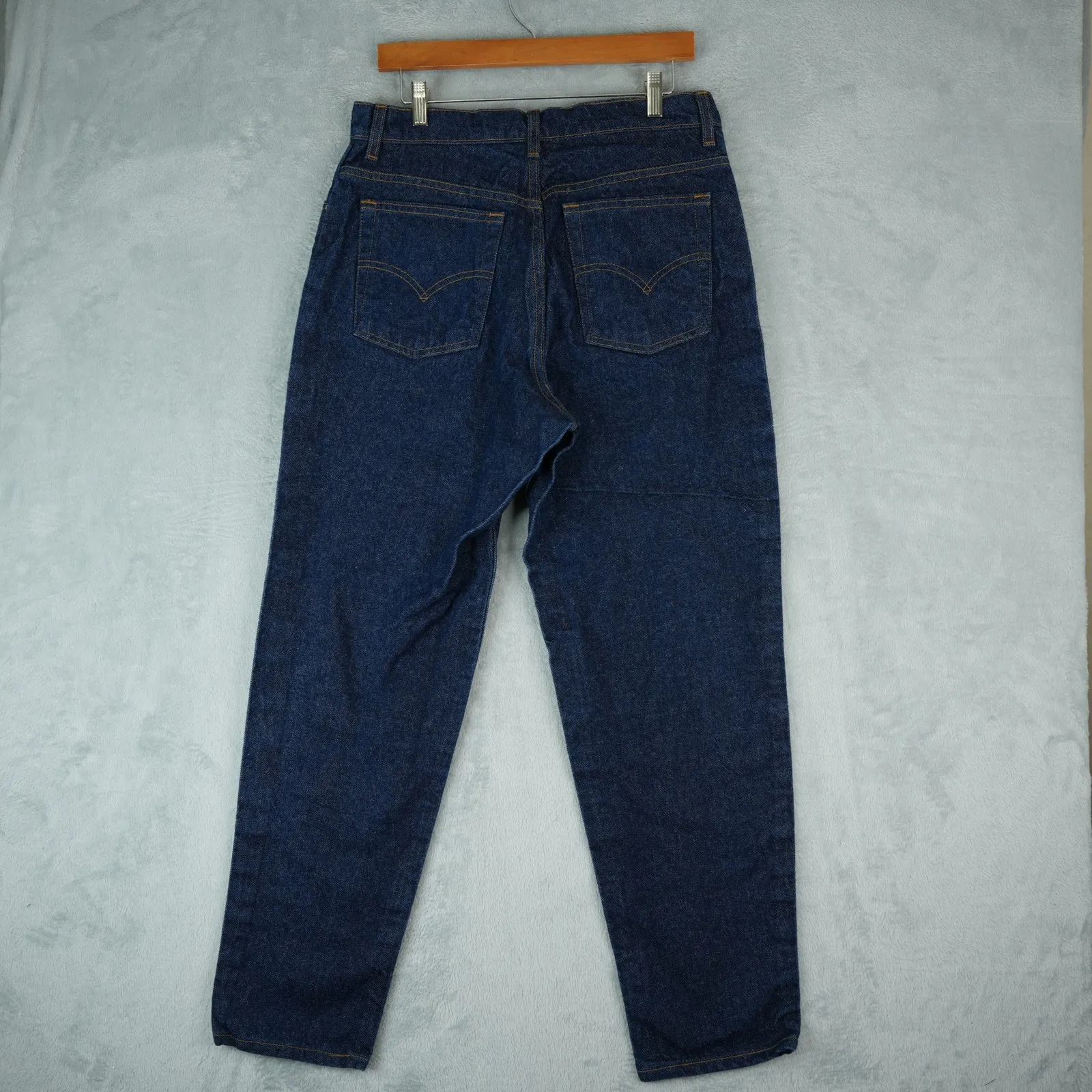 Vintage 90s Levis 551 Jeans Womens 14 Short Relaxed Fit Tapered Leg 1996 - Image 2