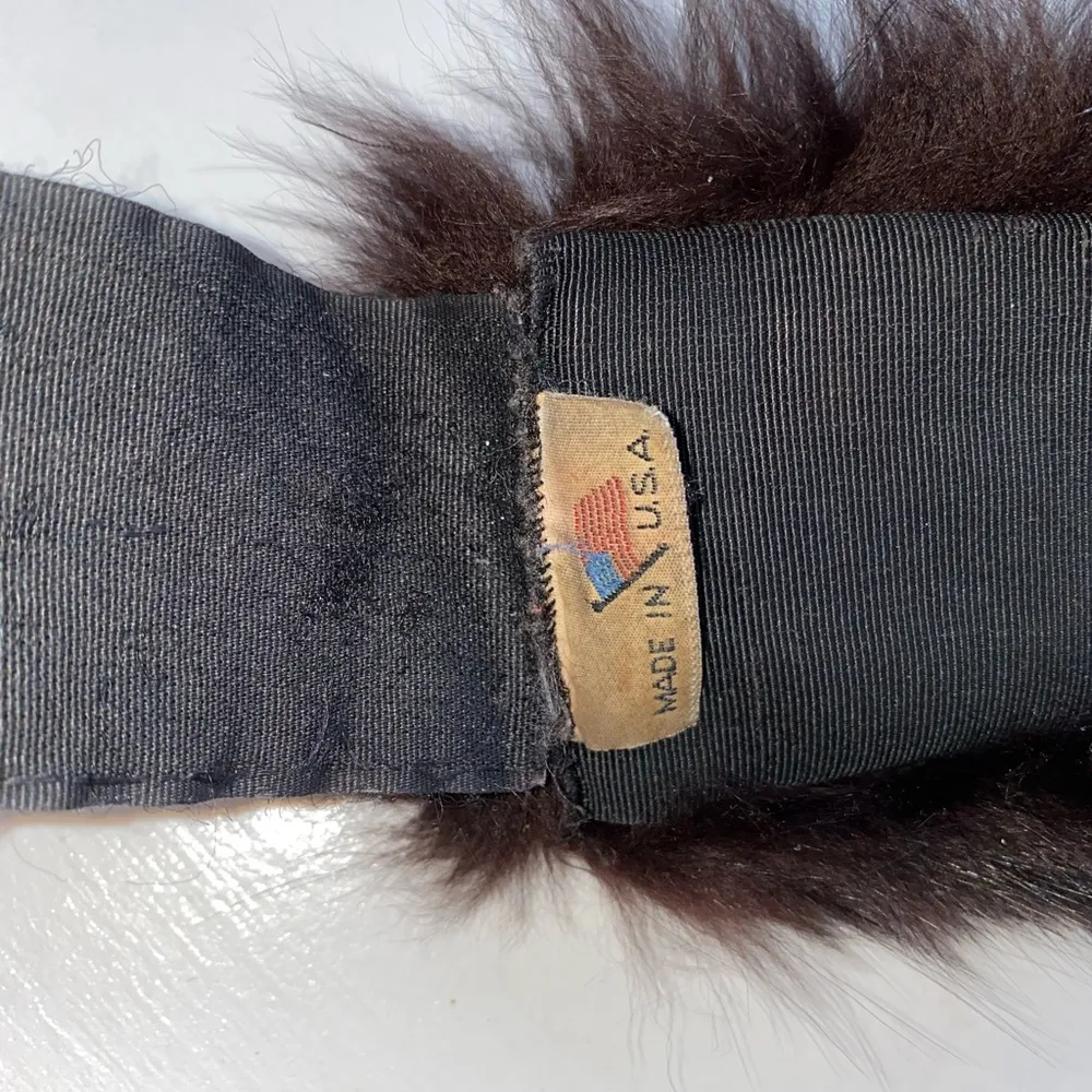 Vintage Neck wrap (faux fur or fox ) Black - Image 3