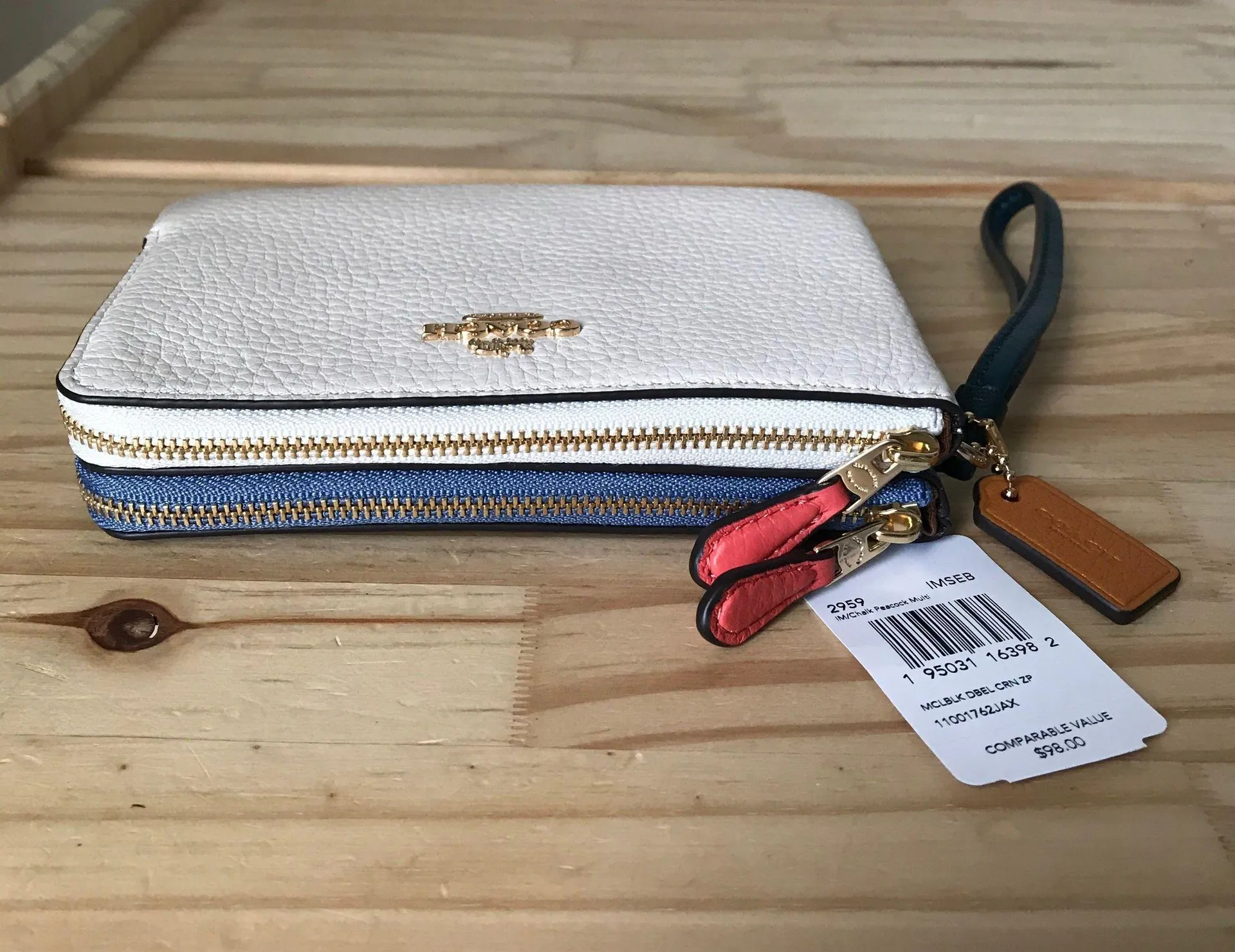 Coach Double Zip Wristlet - Image 5