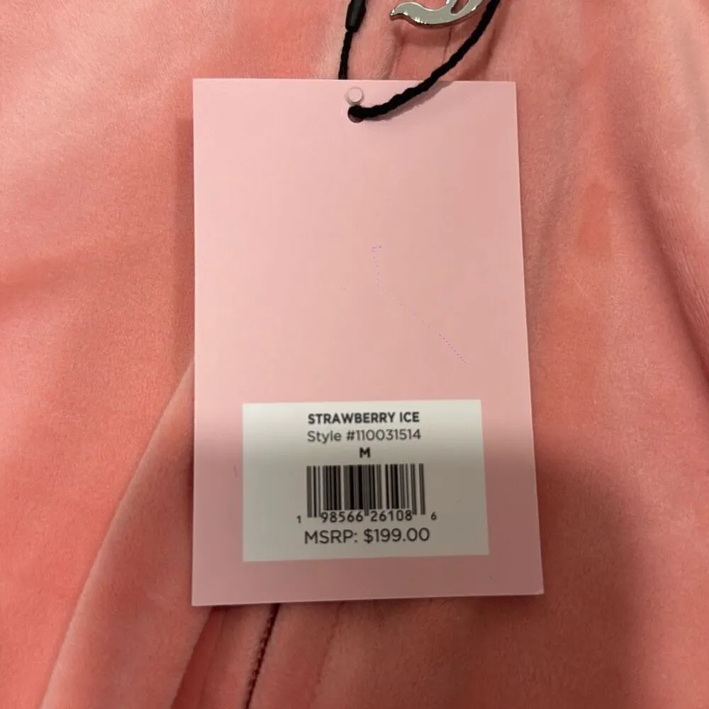 NWT juicy couture Strawberry ice pink track suit size medium   Bedazzled butt an - Image 3
