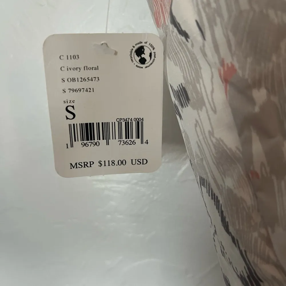 NWOT FP Movement Ivory Floral Off the Grid Vest Pink - Image 6