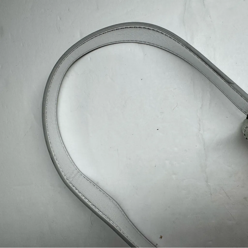 Forever 21 Shiny Silver metallic mini micro Shoulder Bag adjustable Y2K buckle - Image 11