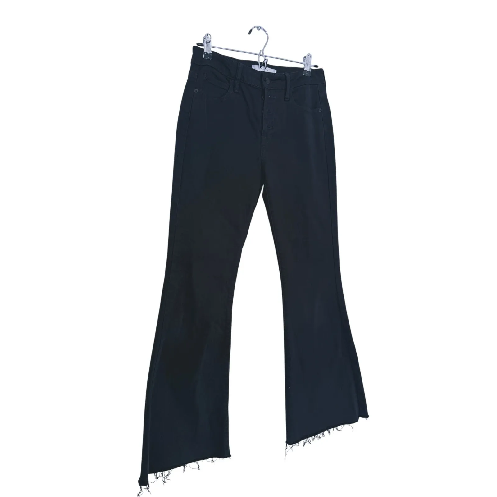 Hidden Skater High Rise Cropped Flare Jeans 27 Black Minimalist Punk Edgy Grunge - Image 4