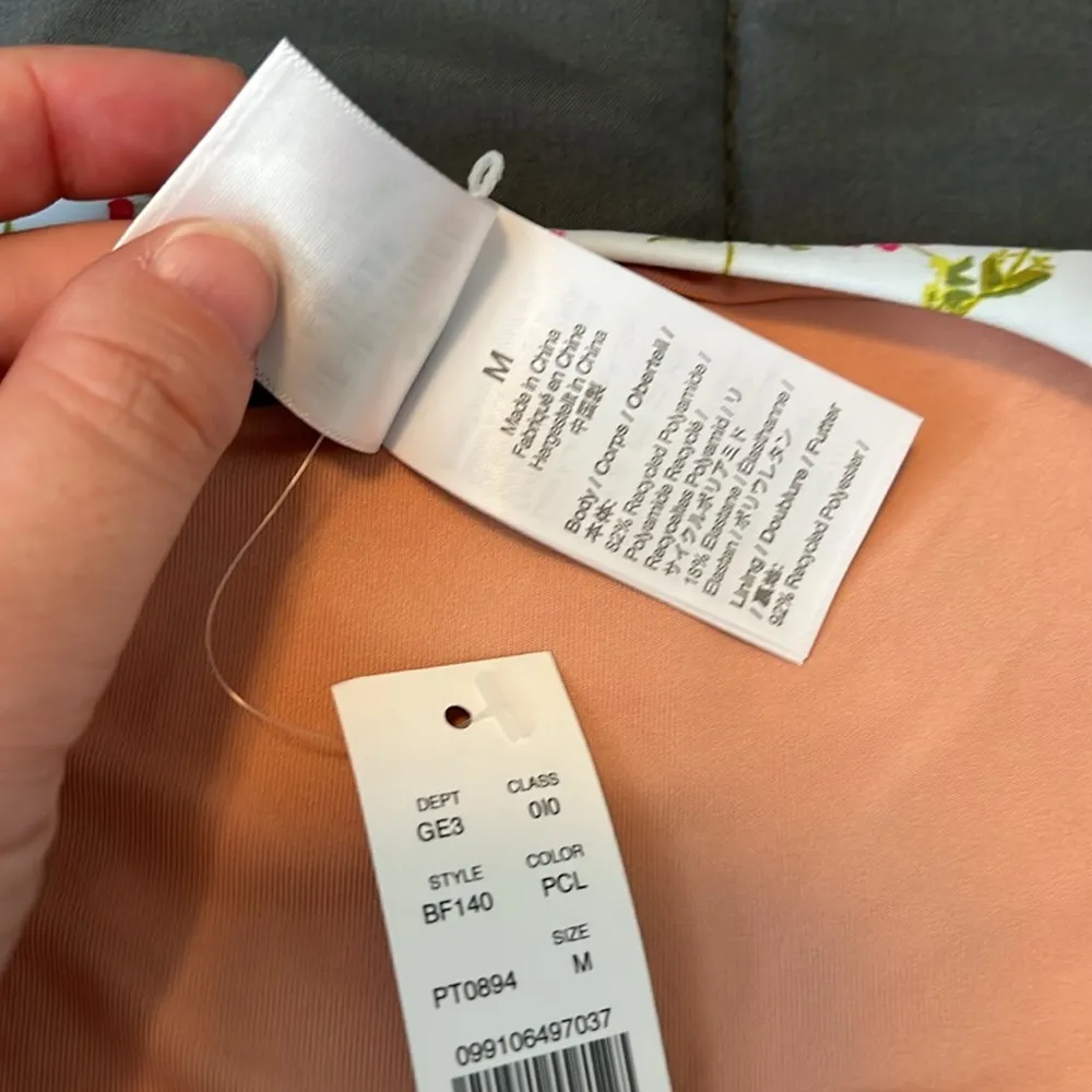 JCrew Curved Waist Cheeky Bikini Bottom Cloud Meadow Floral Size Medium NWT - Image 5