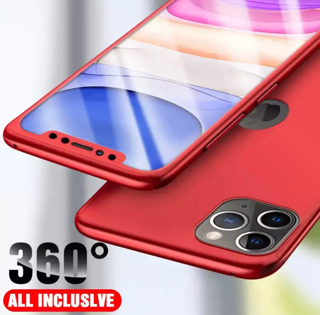 iPhone 11 Pro Max Fashion 360 Shockproof Case Red - Image 6