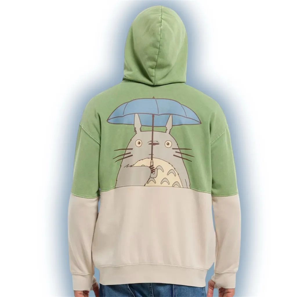 Studio Ghibli My Neighbor Totoro Color-Block Hoodie - Image 2