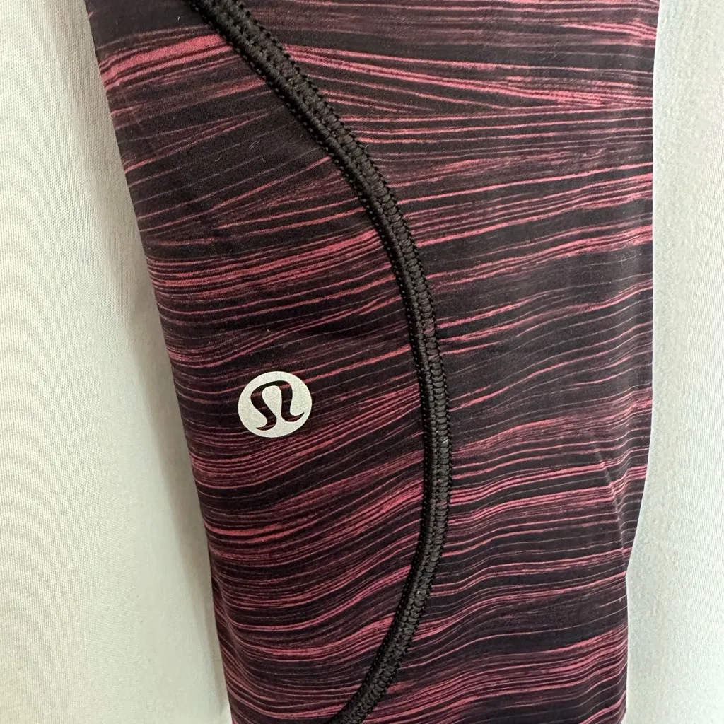 Lululemon Athletica Purple Space Dye Cropped Leggings (988) - Image 6