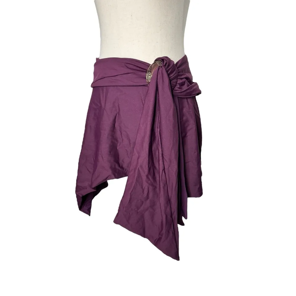 The Attico Plum Purple Wrap Skirt Size M - Image 3