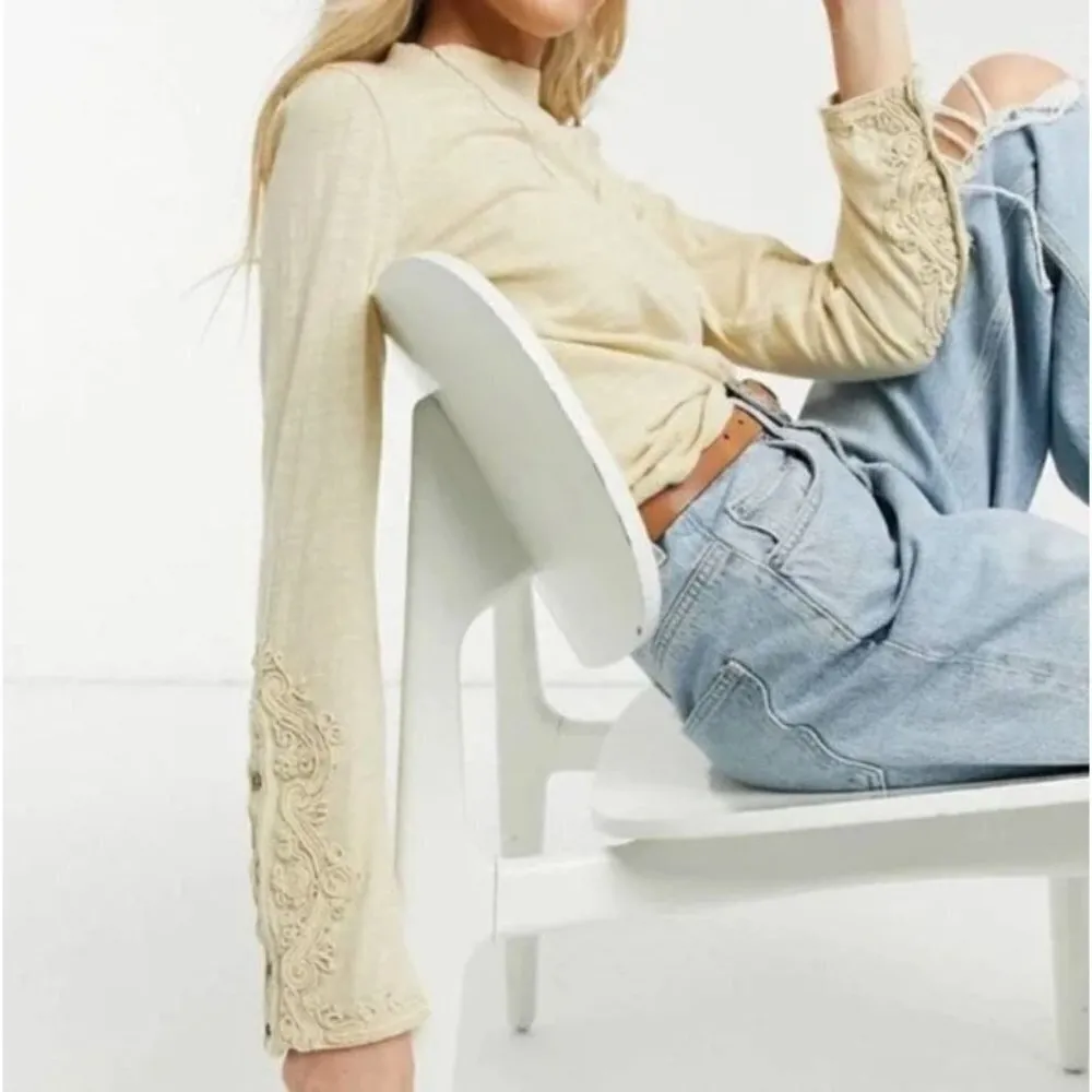 Free People We the Free Hooked On You Long Sleeve Turtleneck XS - Image 2