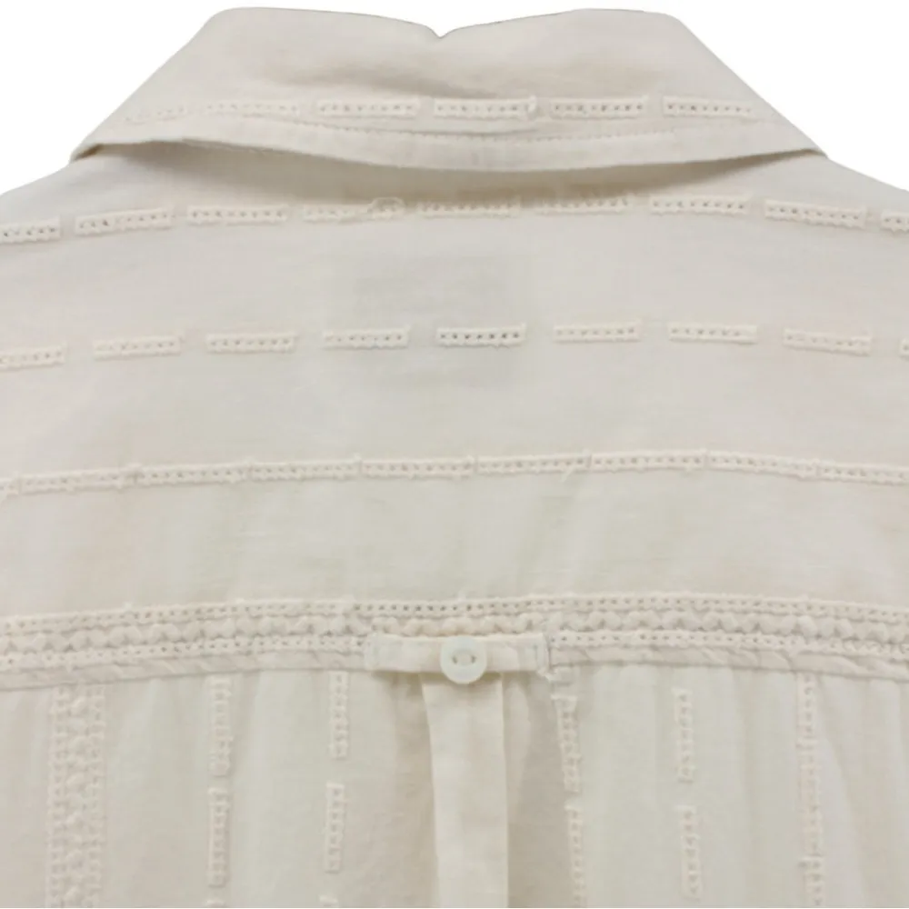 Fatface Ivory Embroidered Long Sleeve Buttonup Rodeo Cowgirl Peasant XS/S - Image 6