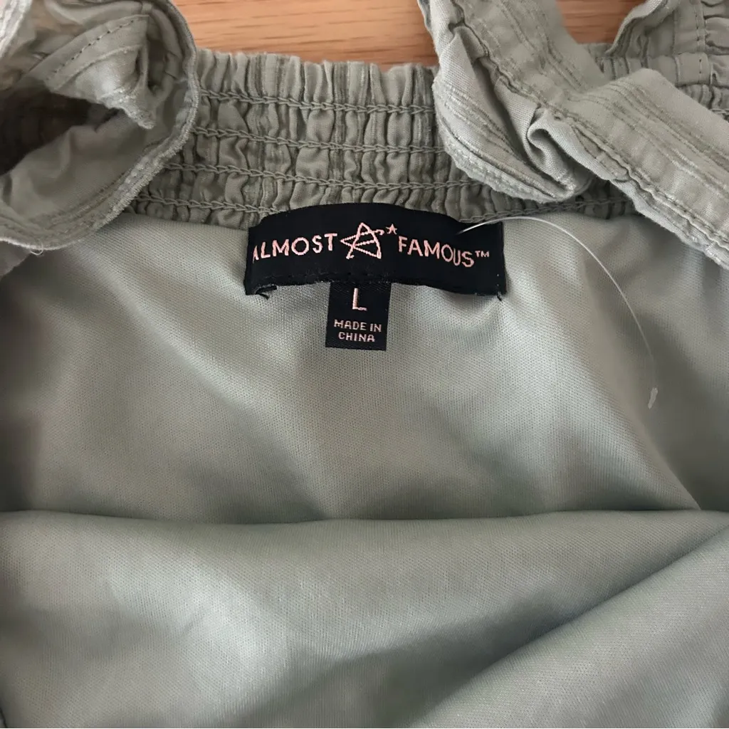 Almost Famous Sage Green Top - Image 2