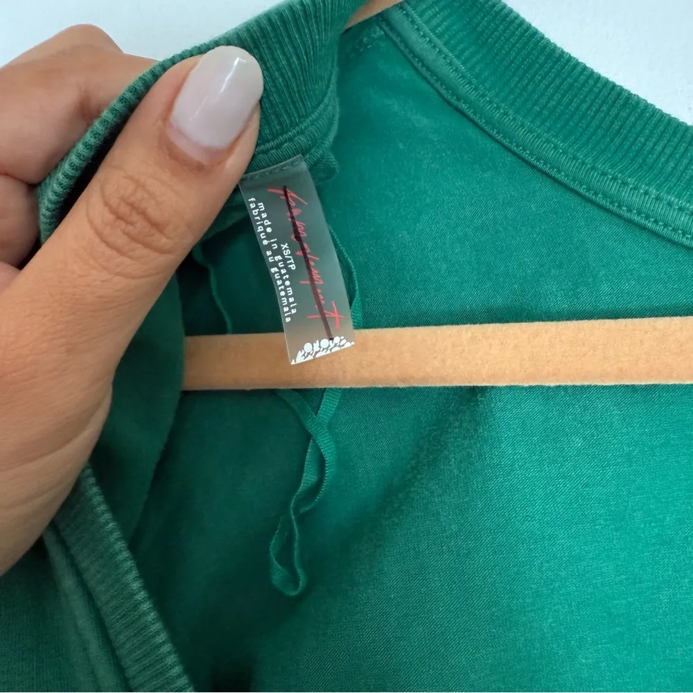 NWOT FREE PEOPLE HOT SHOT TEE ROMPER fp movement Green Size XS - Image 12