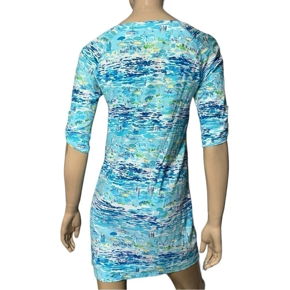 Lilly Pulitzer Women’s Size XS Blue High Tide Toile Beach Resort Camie Dress - Image 5
