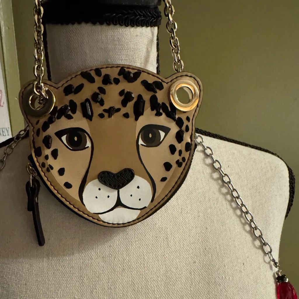 Kate Spade New York Run Wild Leopard and Roses Novelty Coin Purse - Image 11